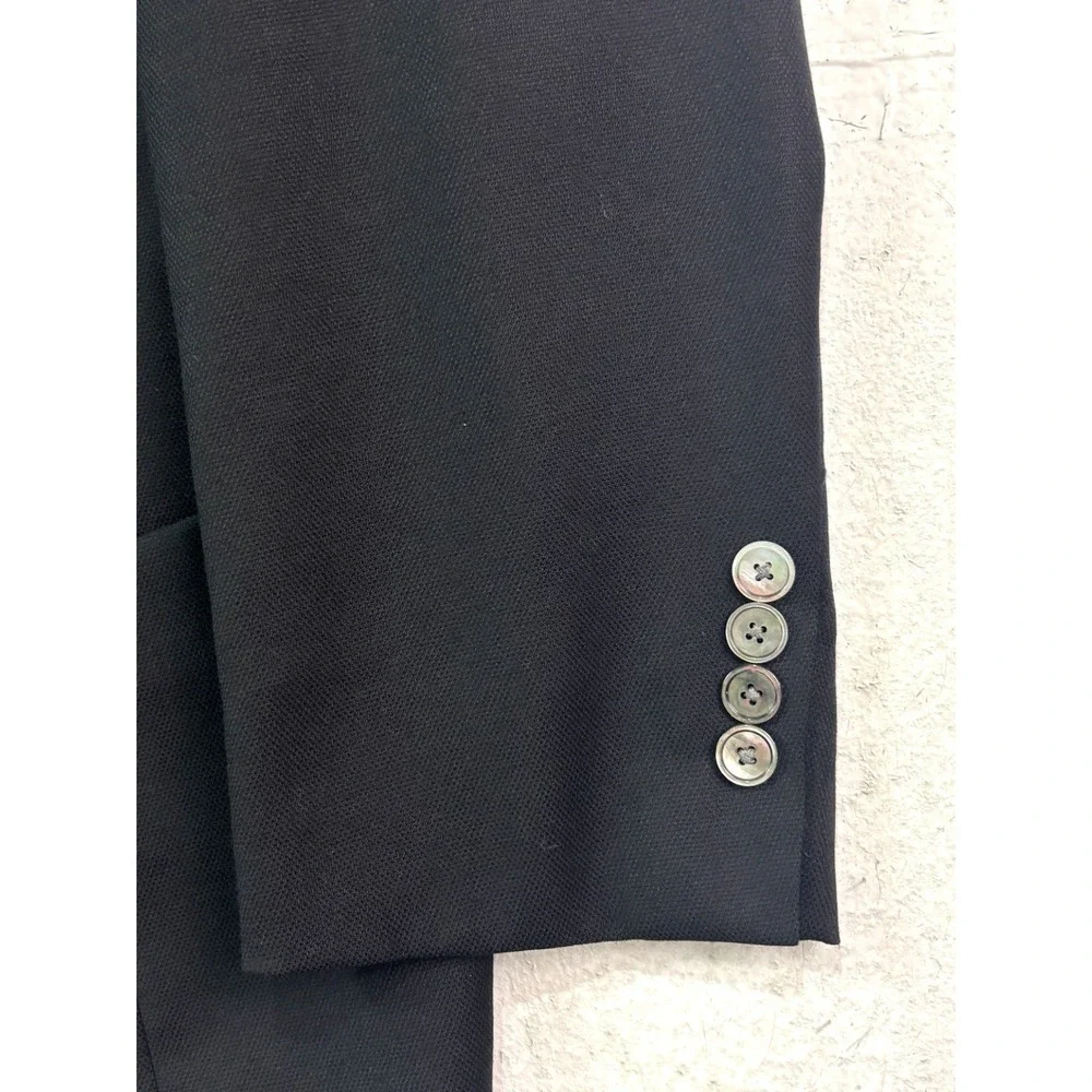 Hugo Boss 46R Black Raye7 Hopsack Blazer Jacket Sport‎ Suit Coat Extra Slim Fit
